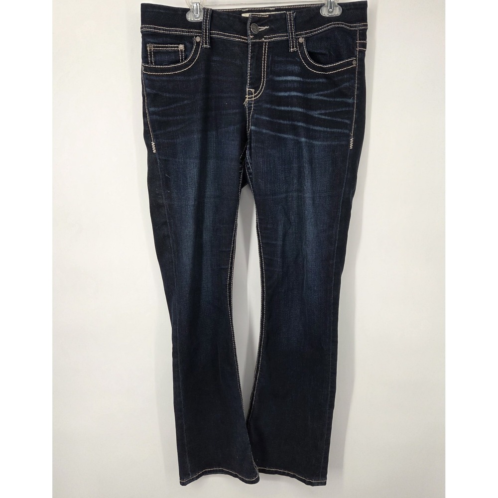Buckle Women's Dark Blue Boot Cut Jeans